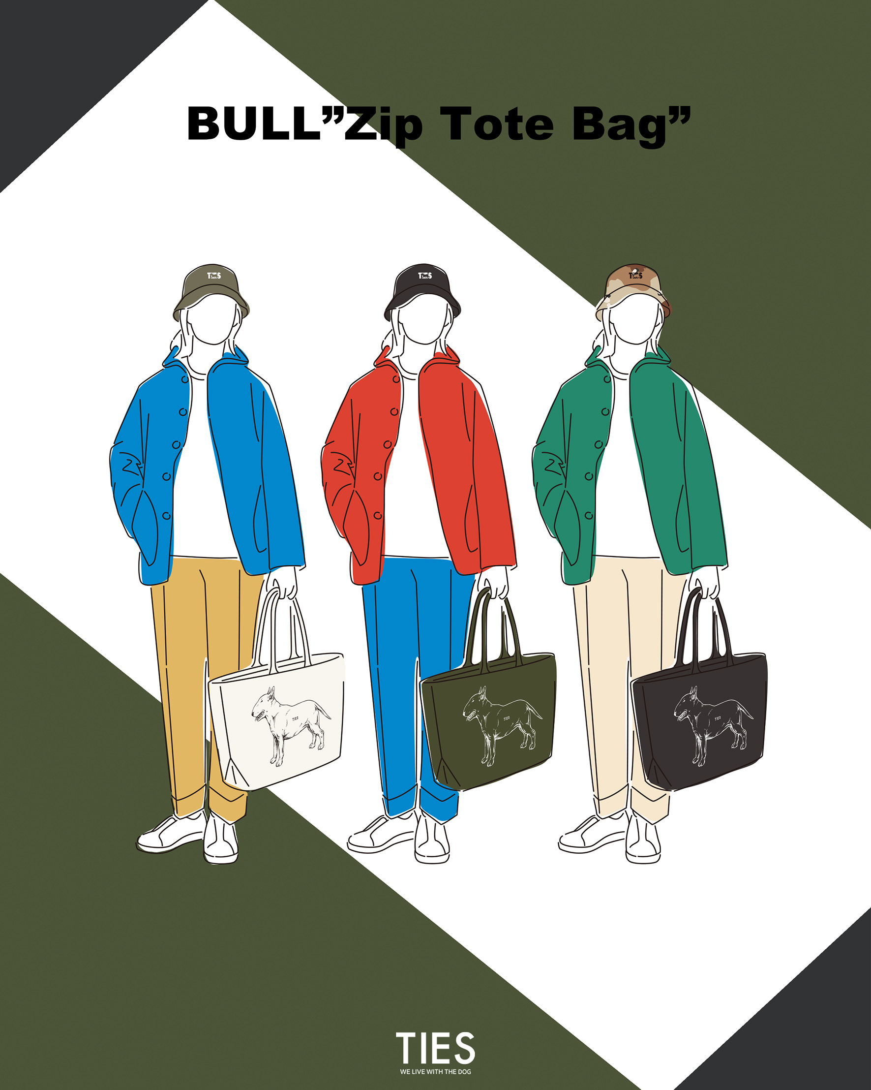 【 ブル ジップ トートバック 】ナチュラルのみ12月6日の20時より再販致します!