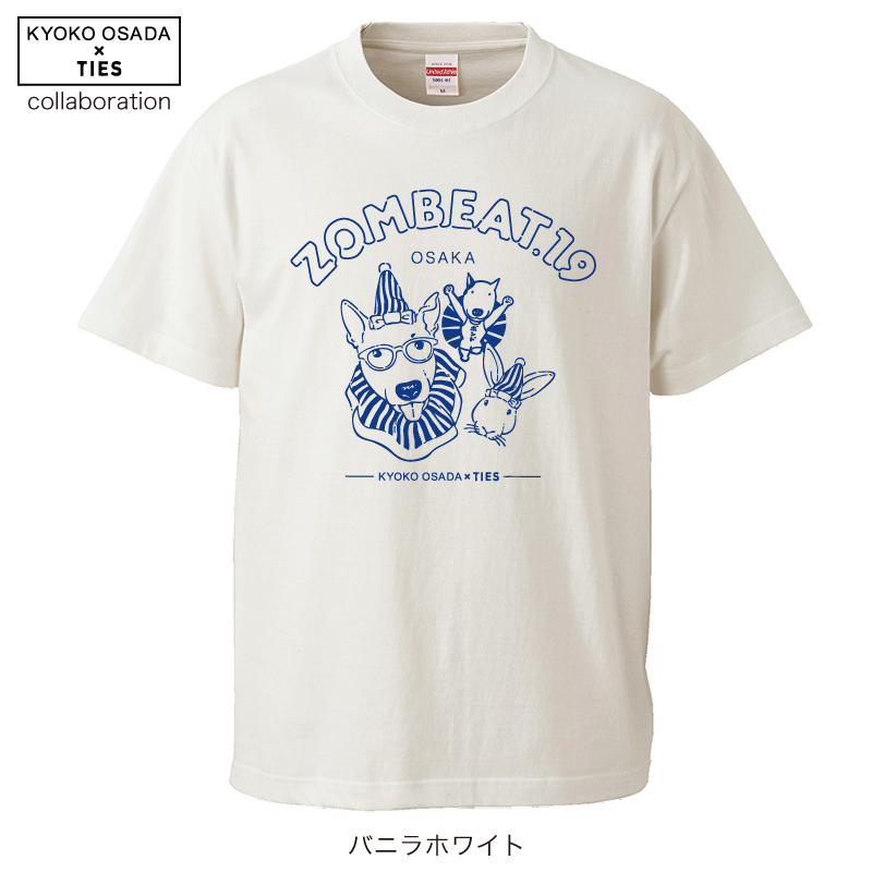 ご好評につき☆ZOMBEAT19☆ TIES+KYOKO OSADAコラボTシャツ受注予約スタート！