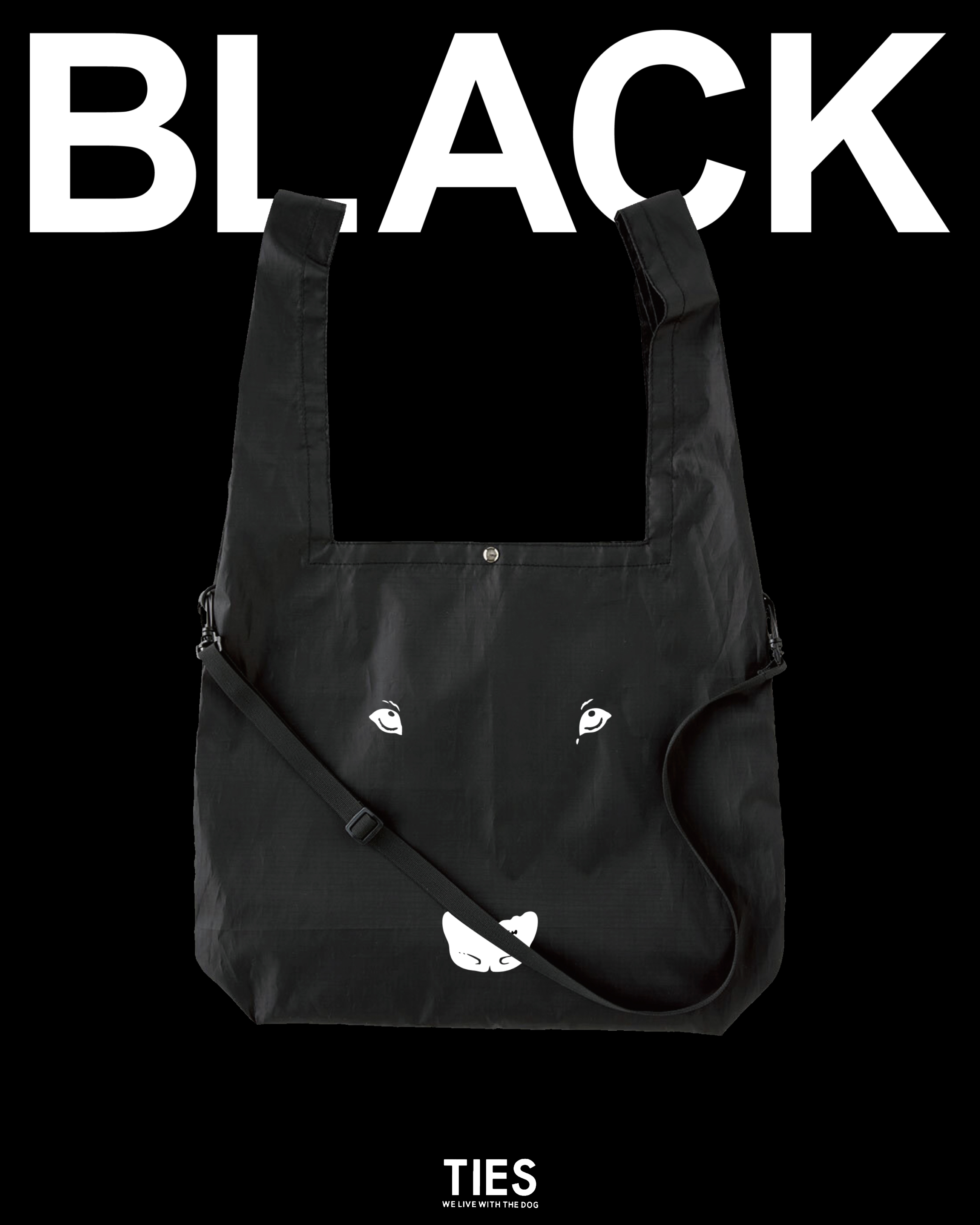 Bullterrier Big Face ” リップショルダーバック ブラック 1月16日発売！！