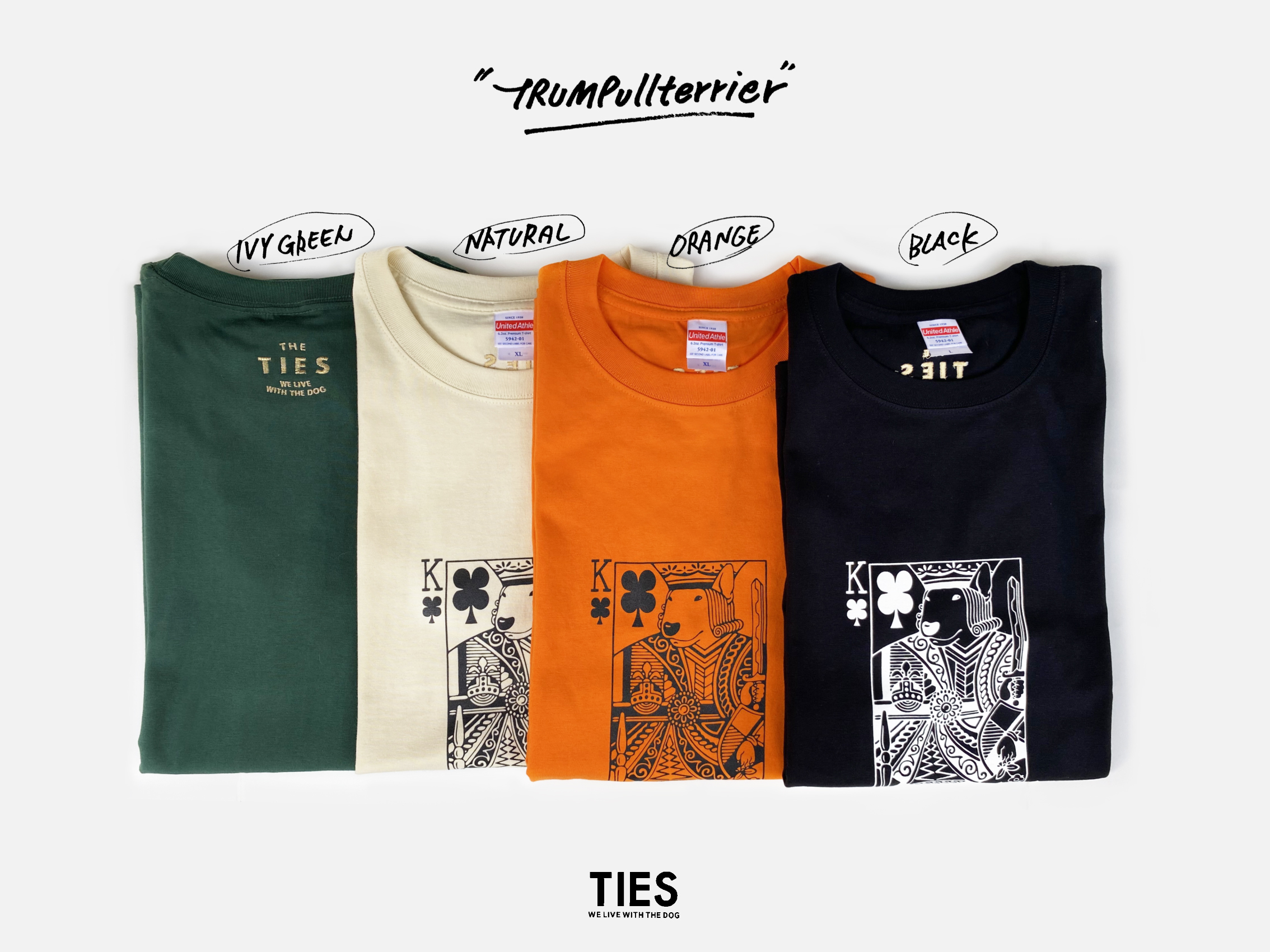 本日より " TRUMPullterrier " Tシャツ & 犬用 Tシャツ発売いたします！