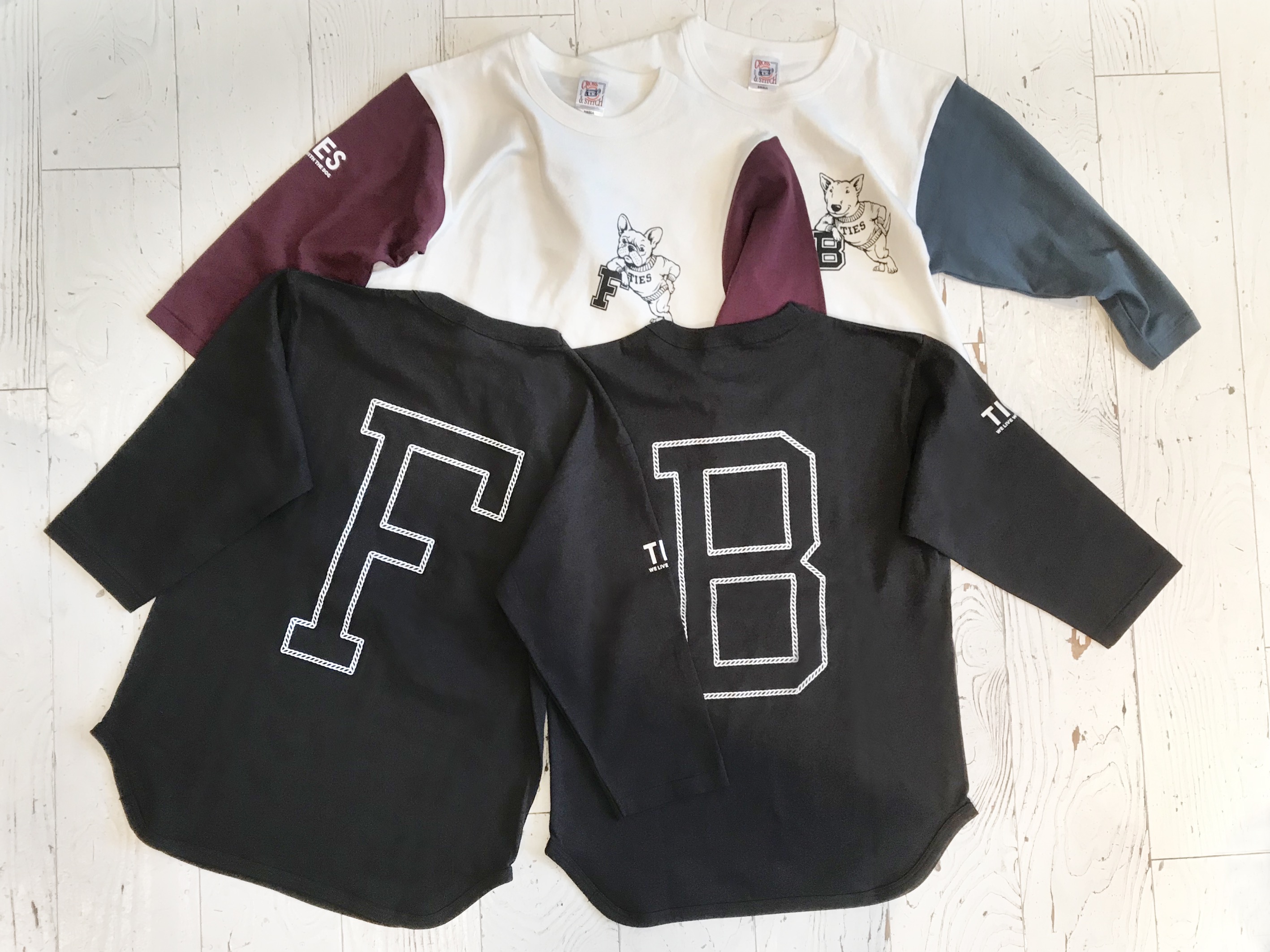 ”Frenchbulldog & Bullterrier" Baseball T shirt！！！