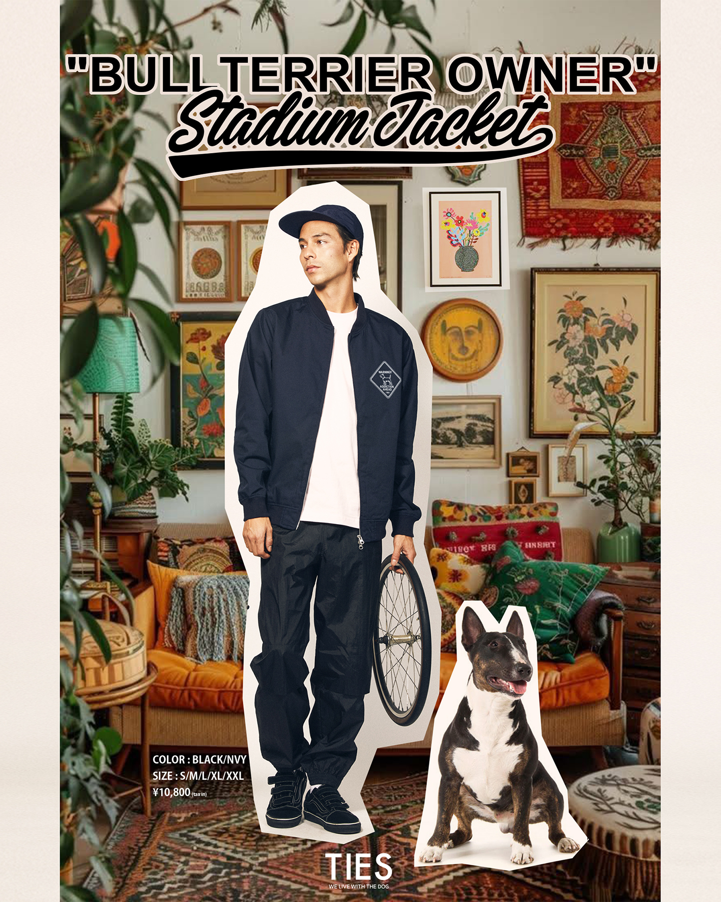 4月3日20時より3日間、"T/Cブルテリアオーナー  スタジアムジャケット"予約オーダースタート！