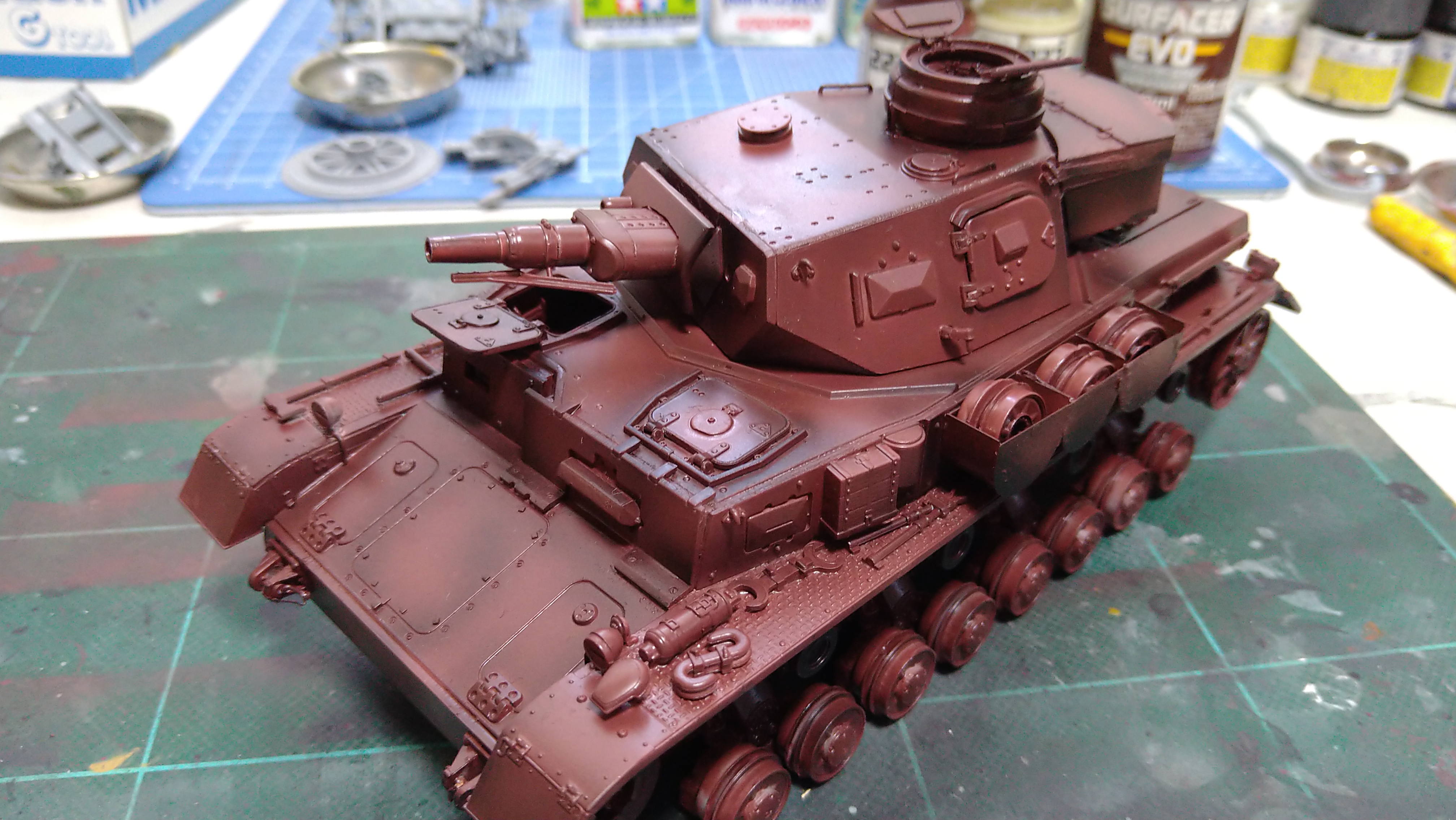 【作成中の Blog を見るならここ！】作成中(ドラゴン) 1/35 ドイツⅣ号戦車 E型  その３