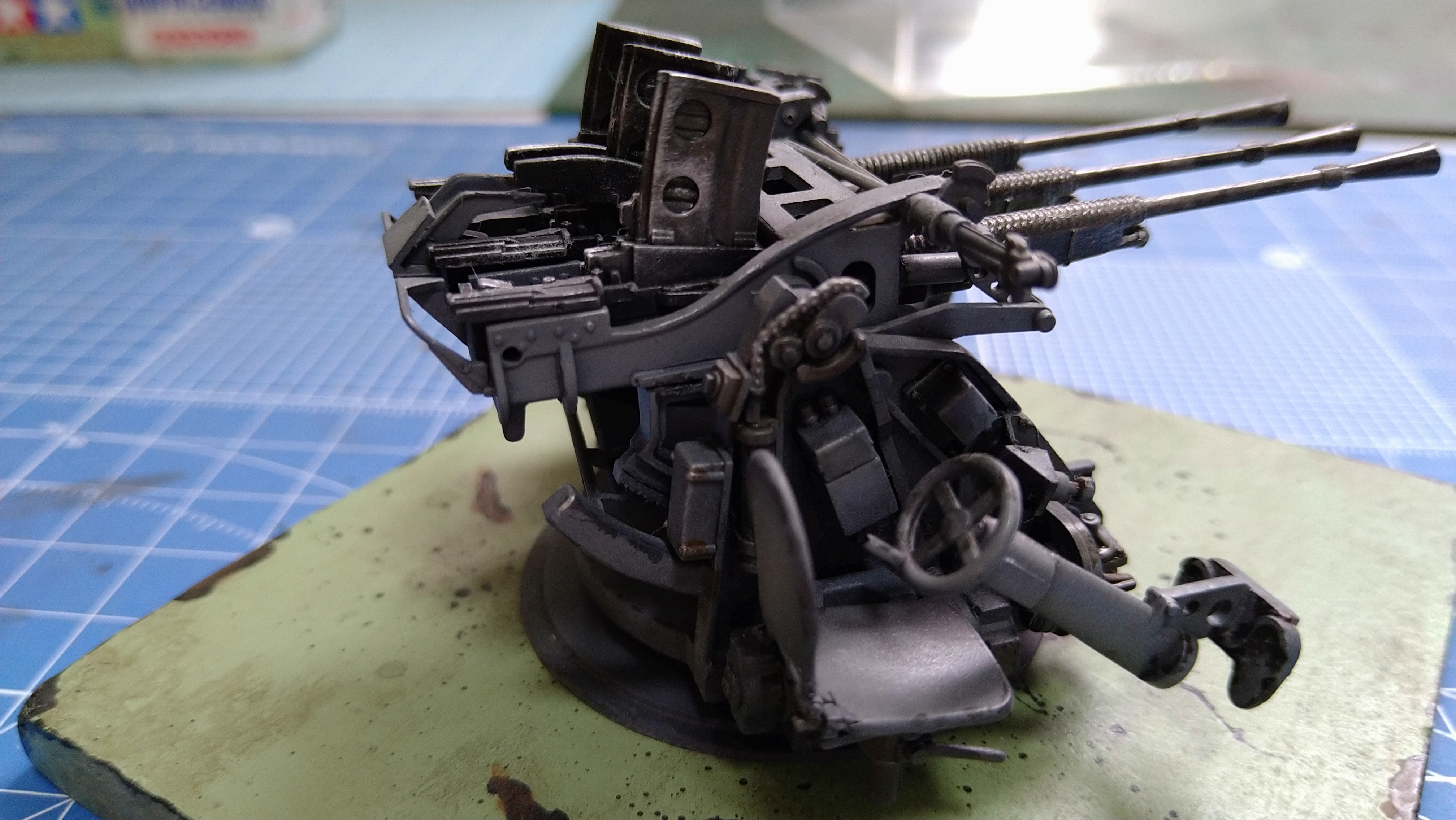 【完成】ピットロード 1/35 九六式25mm三連装機銃