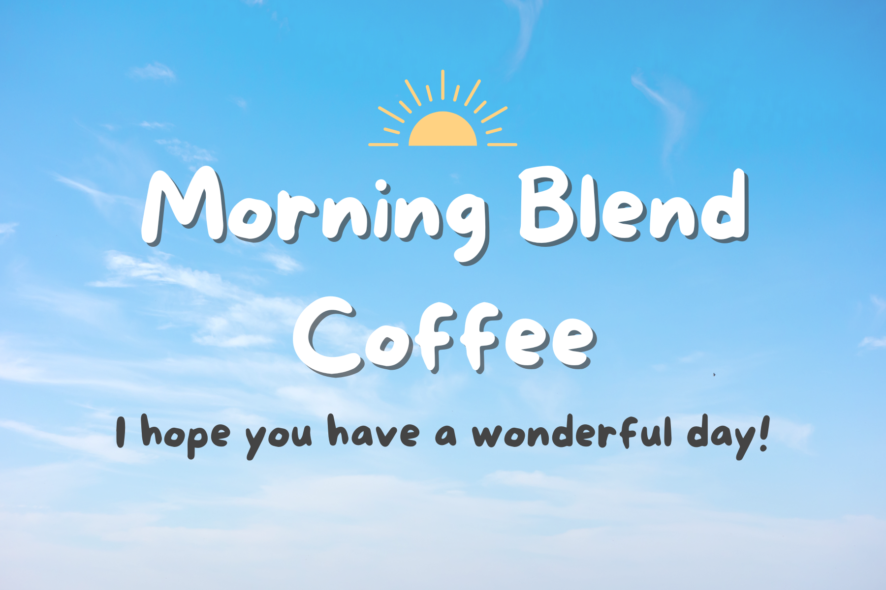 　新製品！　朝、お目覚めの一杯におすすめ！