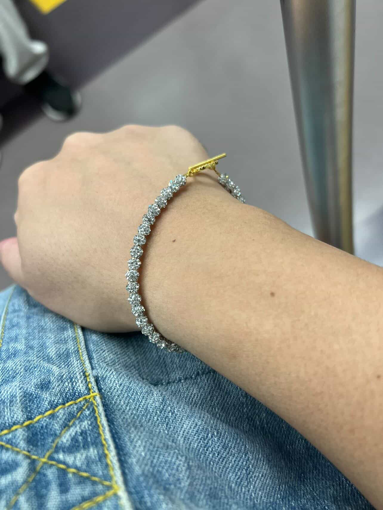 ホワイトブレスレットsilver925マンテル変更✨ありがとうございました🙇‍♂️