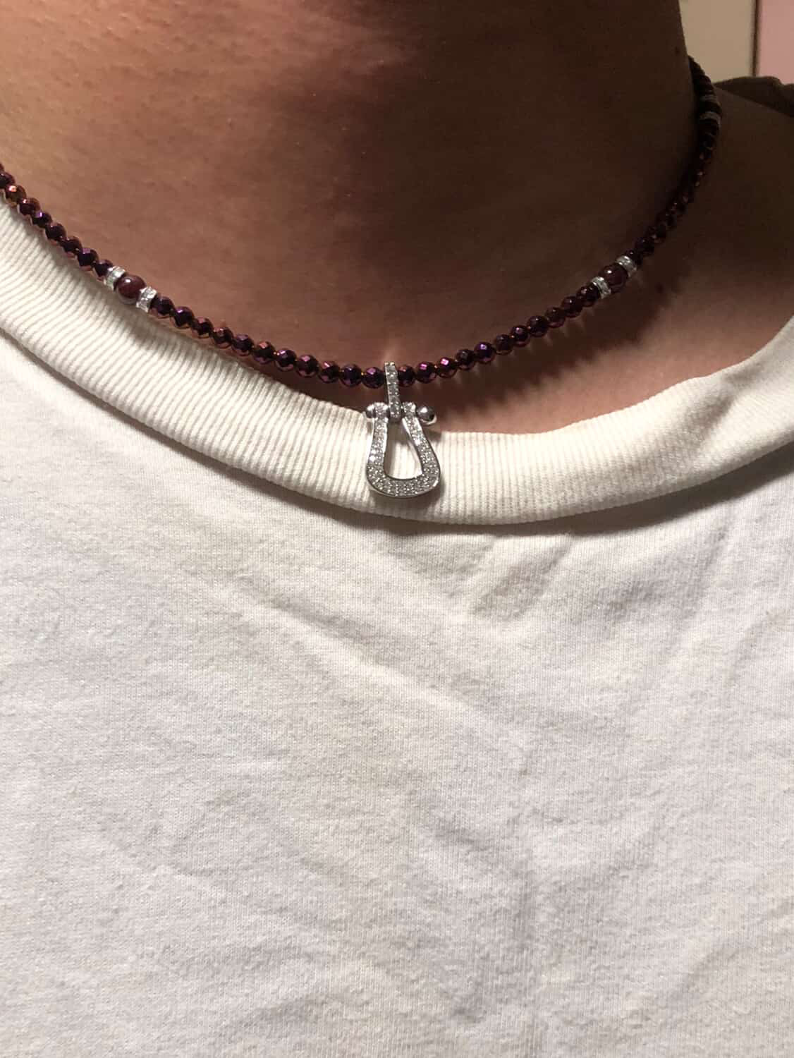 キラキラ金具もsilver925変更したネックレスです✨ありがとうございました
