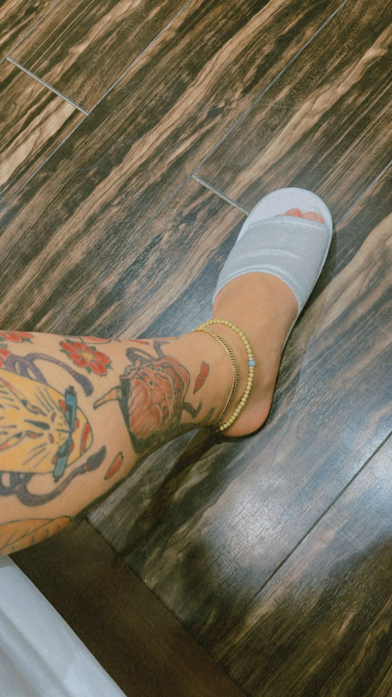 3月と4月誕生石入りanklet✨ありがとうございました🙇‍♂️