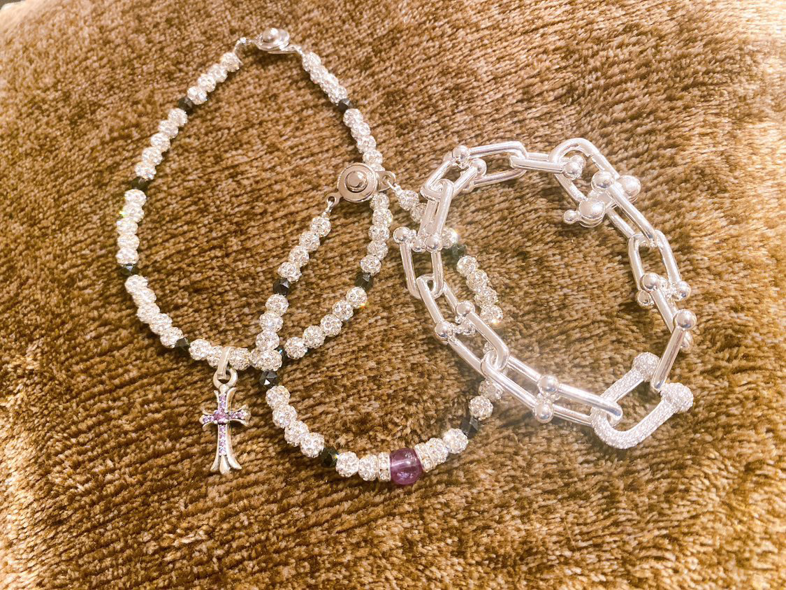 ホワイト＆ブラックスピネル混合✨届いてからのお写真ありがとうございました🙇‍♂️