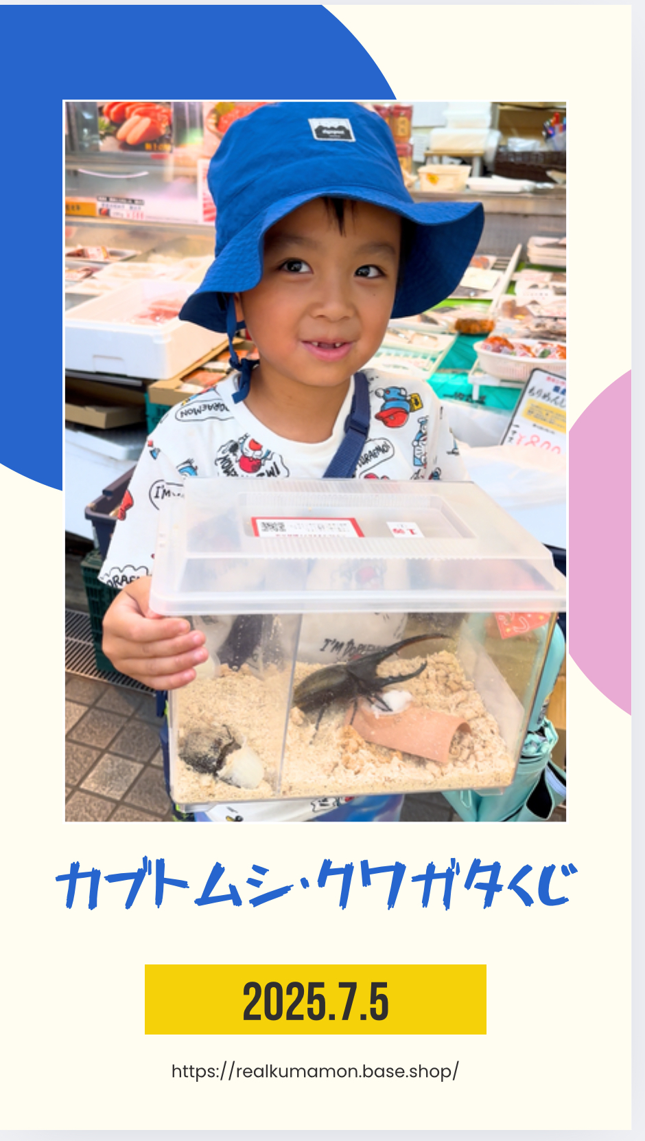 7／5 カブトムシ・クワガタくじイベント