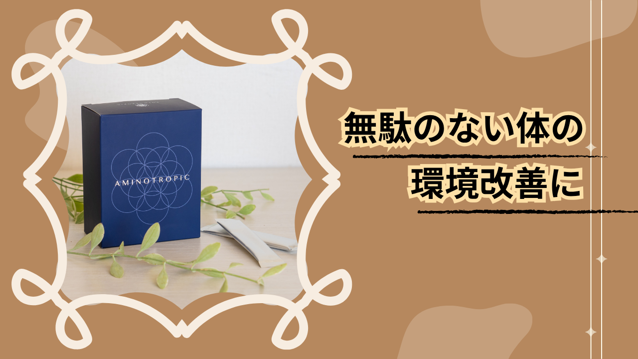 無駄のない体の環境改善に役立ちます💡