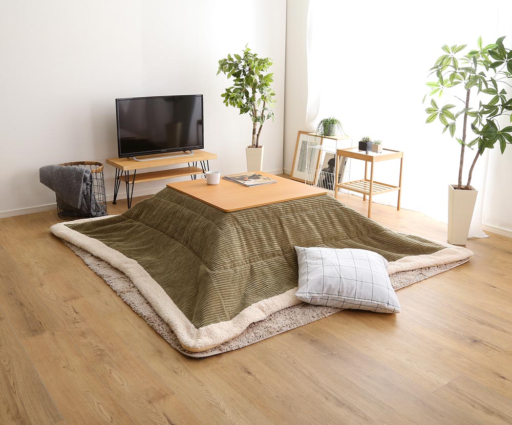 新商品追加！　そろそろ冬支度！　おしゃれなこたつセット。年中使いのオシャレなこたつテーブル！