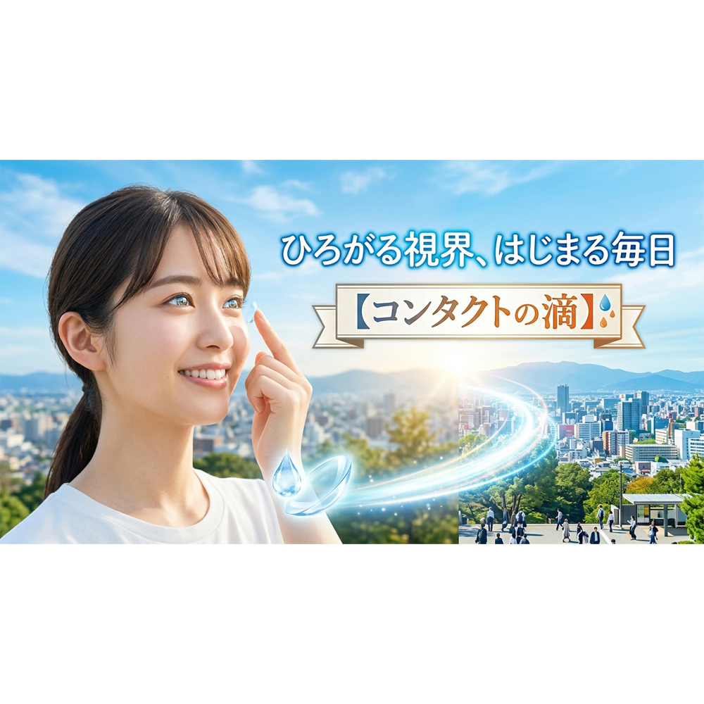 ひろがる視界、はじまる毎日 【コンタクトの滴】知って得する豆知識っ