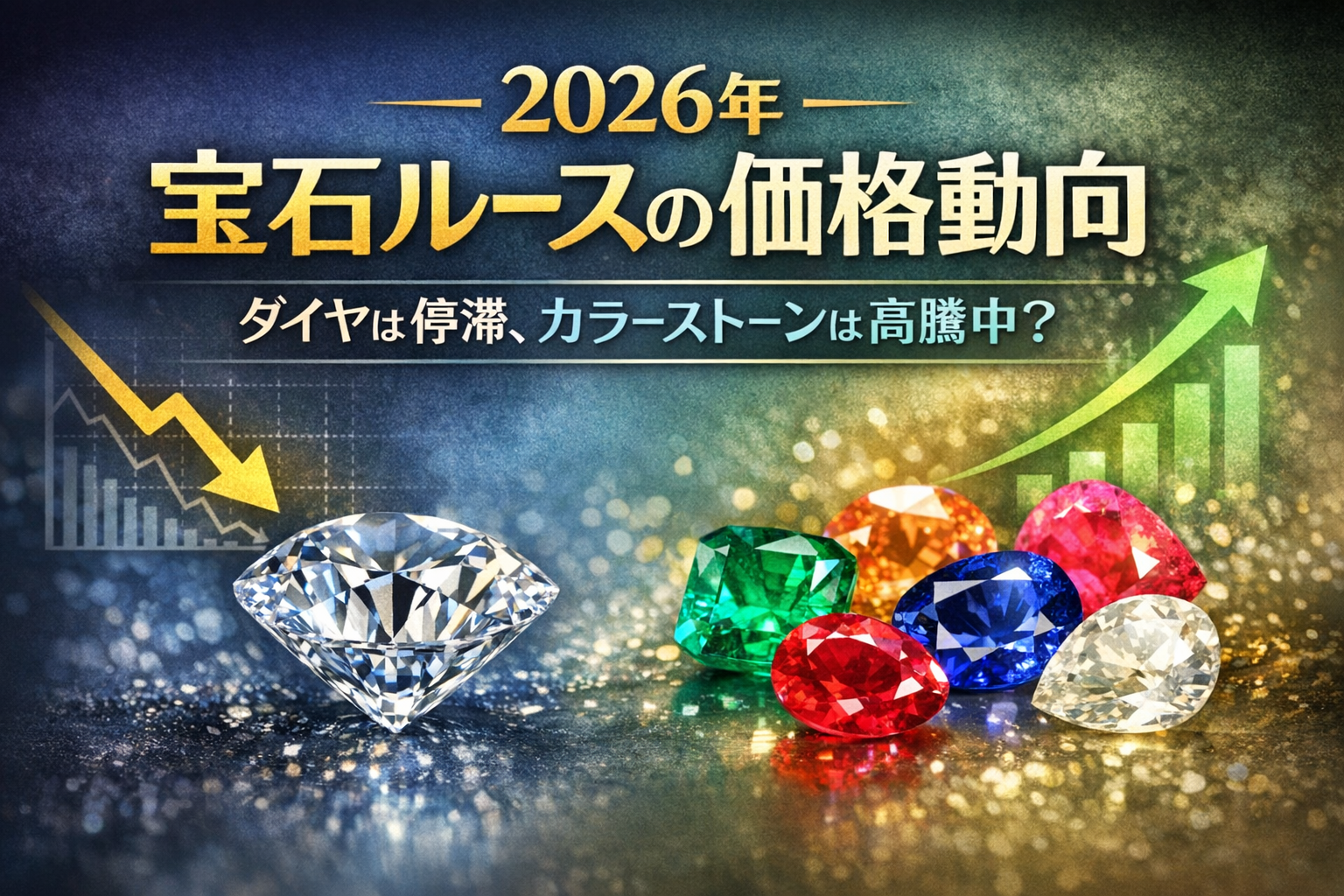 2026年 宝石ルースの価格動向｜ダイヤは停滞、カラーストーンは高騰中？