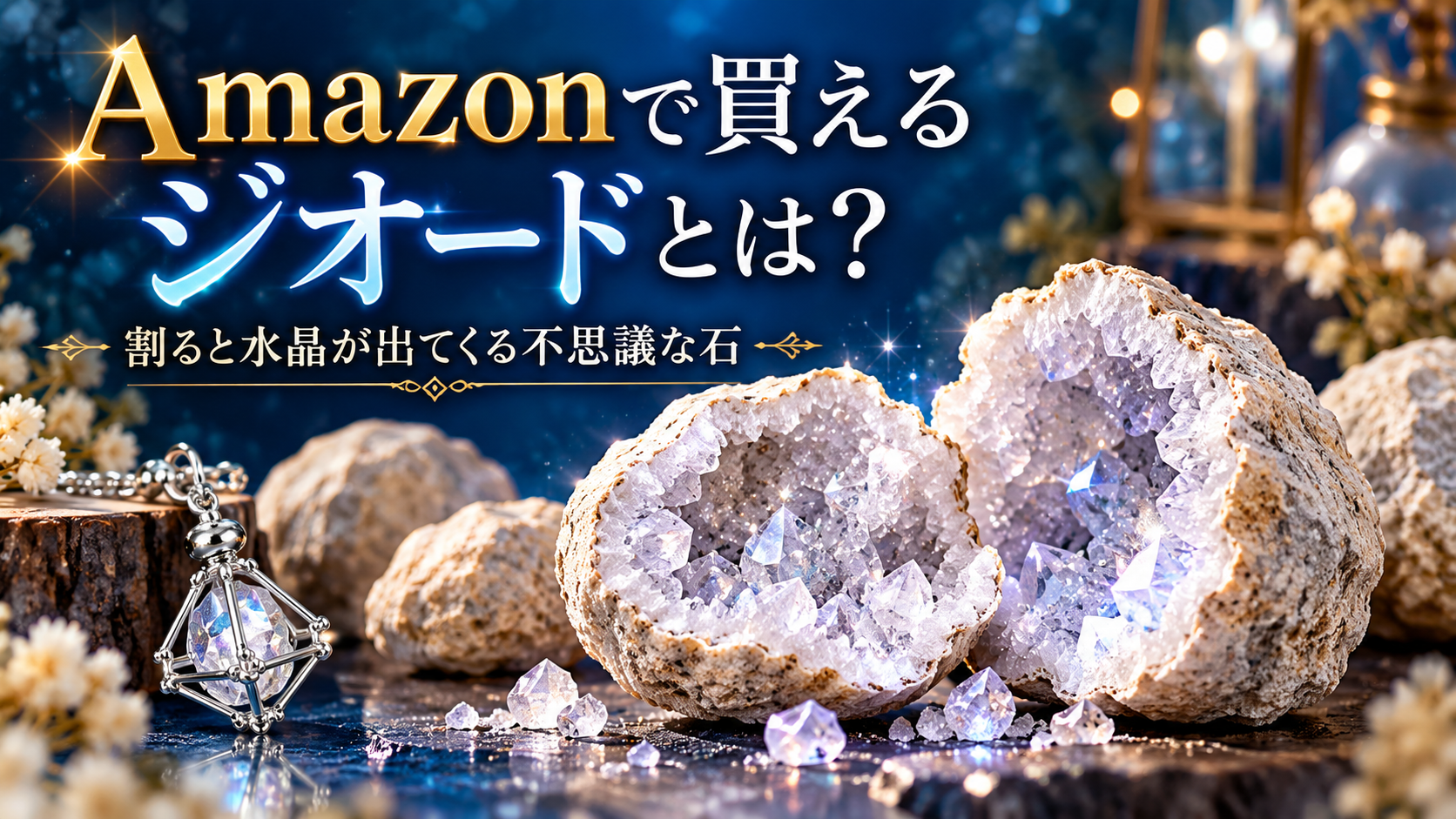 Amazonで買えるジオードとは？割ると水晶が出てくる不思議な石