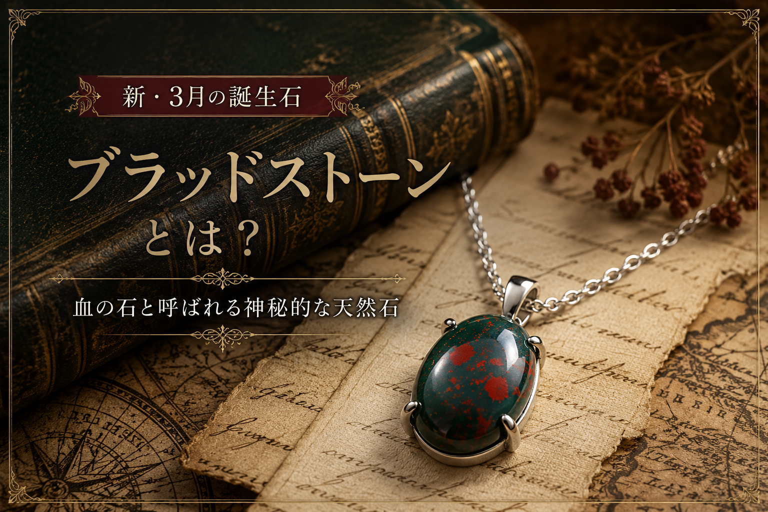 ブラッドストーンとは？「血の石」と呼ばれる神秘的な天然石