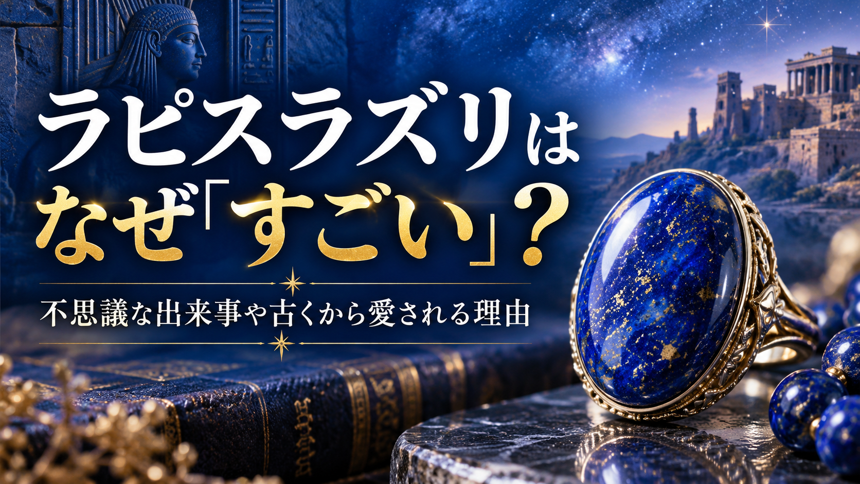ラピスラズリはなぜ「すごい」と言われる？不思議な出来事や古くから愛される理由