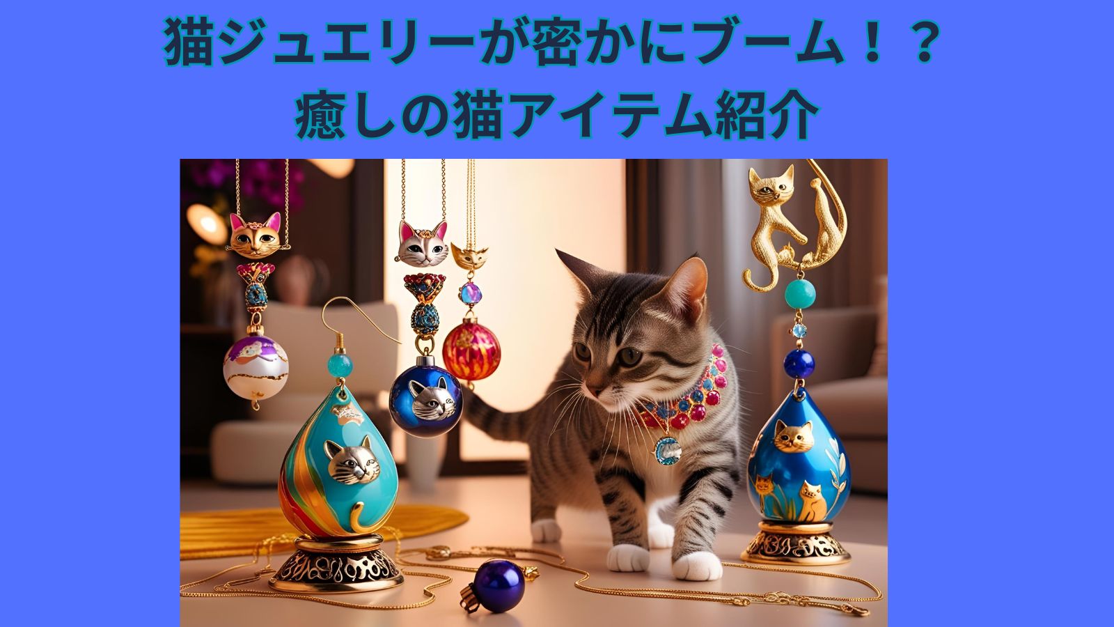猫ジュエリーが密かにブーム？癒しの猫アイテムの紹介