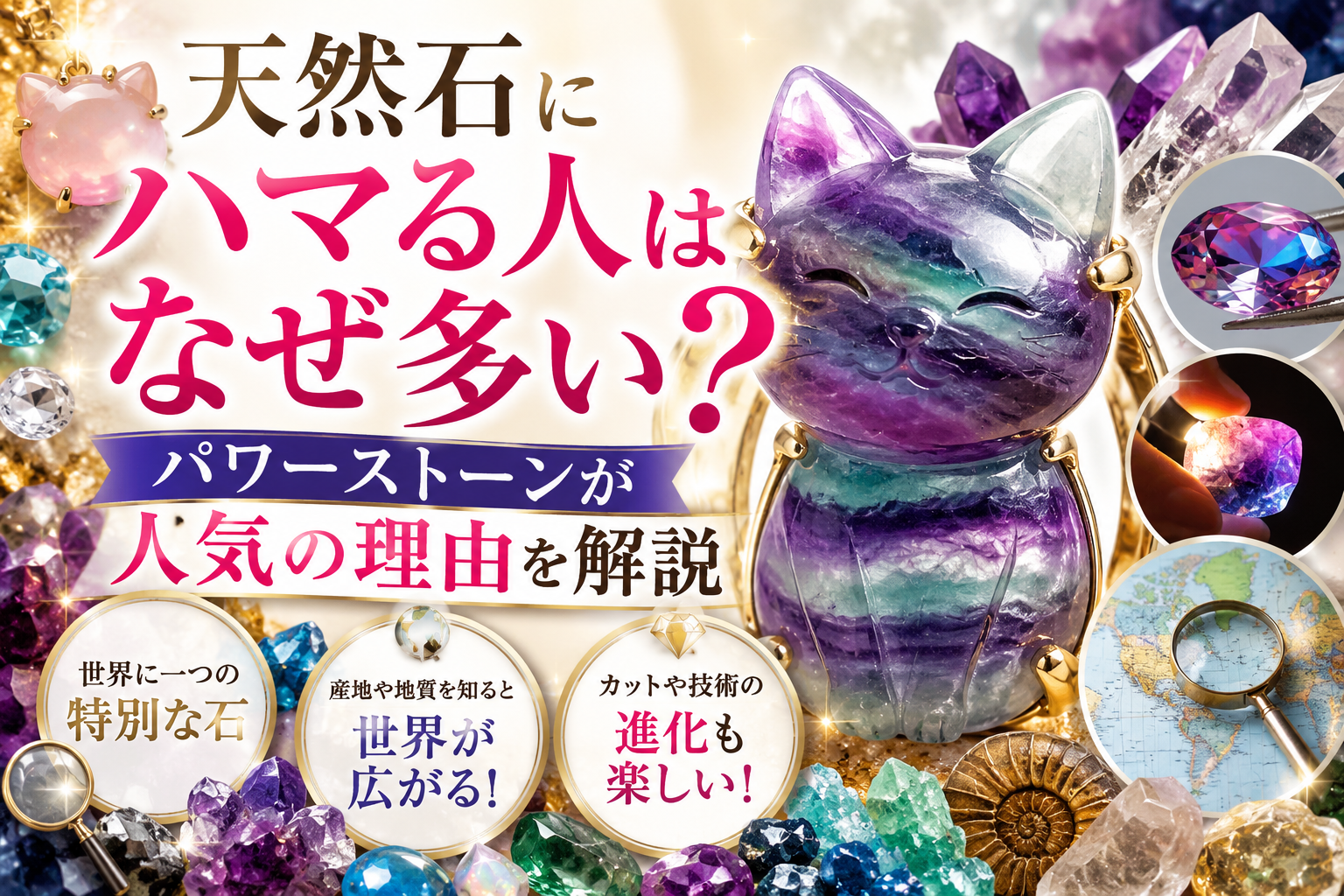 天然石にハマる人はなぜ多い？パワーストーンが人気の理由を解説