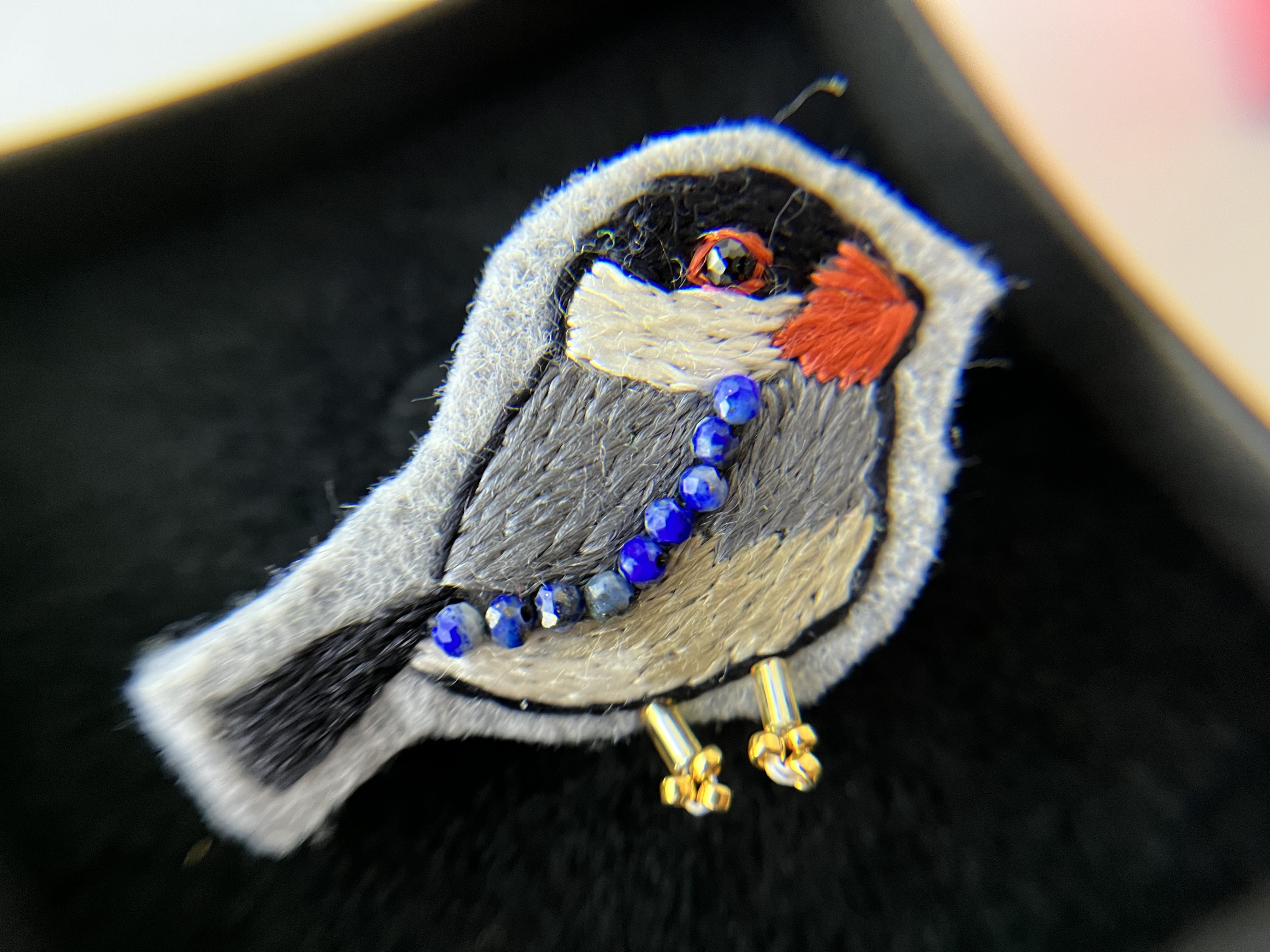 文鳥ブローチ🌟