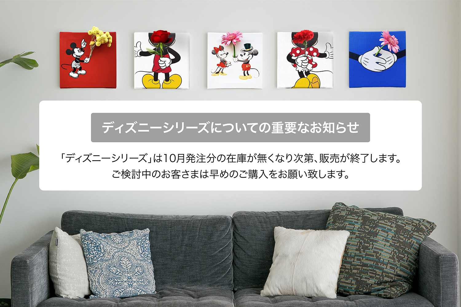 ディズニーシリーズについての重要なお知らせ