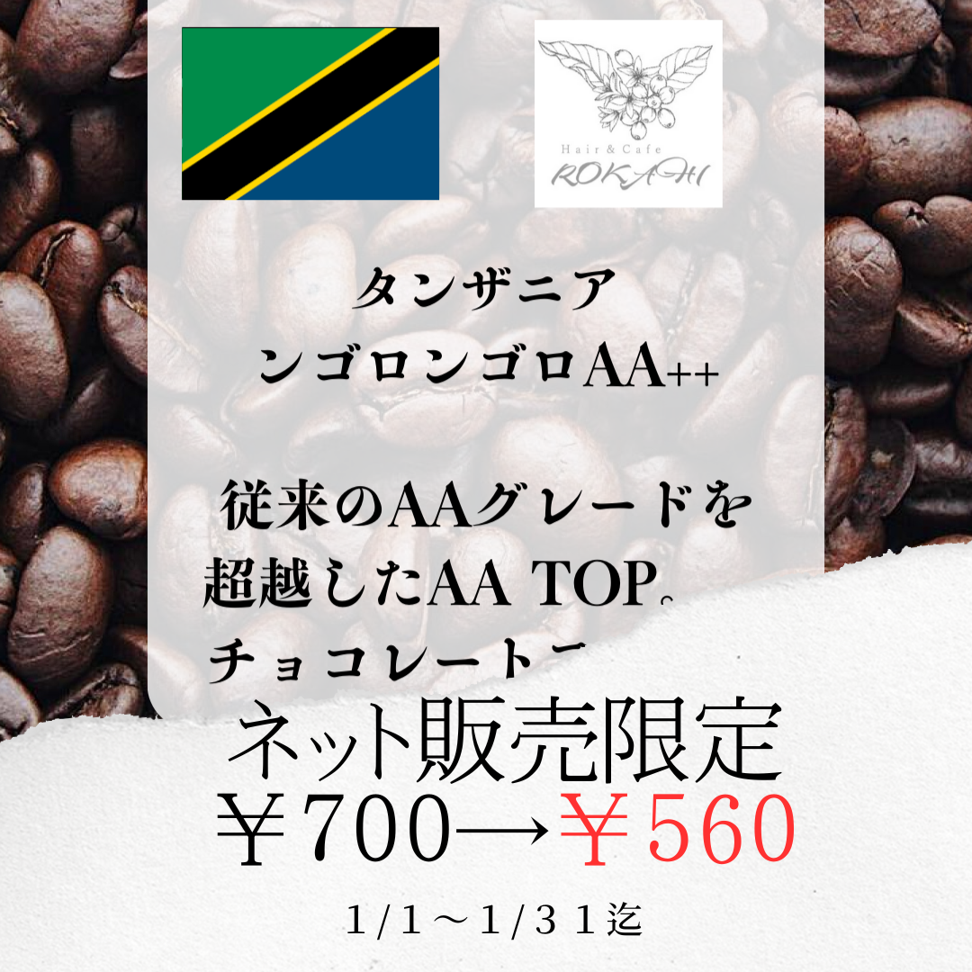 【キャンペーン商品】　タンザニア　ンゴロンゴロAA＋＋