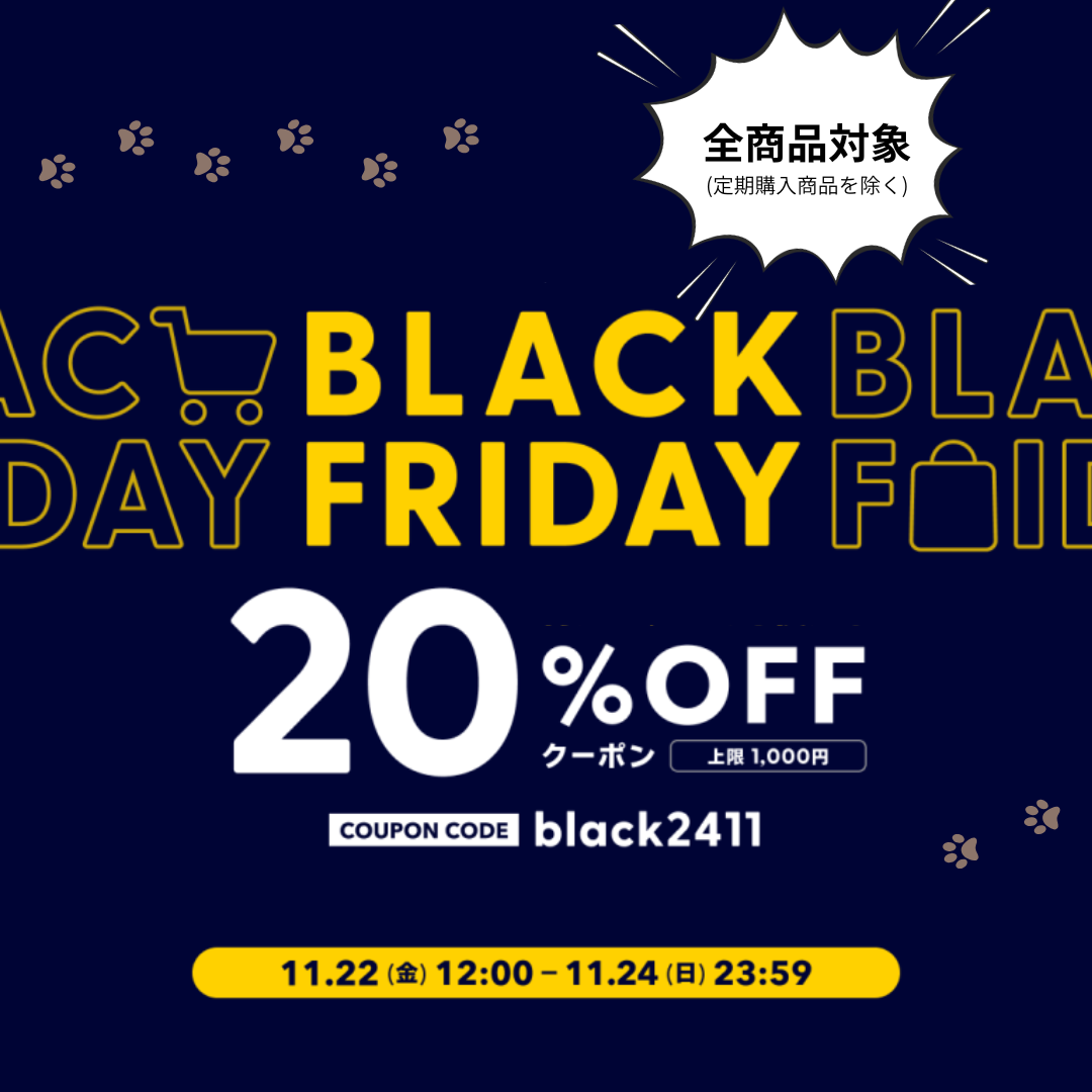 BLACK FRIDAY！20％OFF キャンペーン開催！