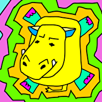 黄色いカバ