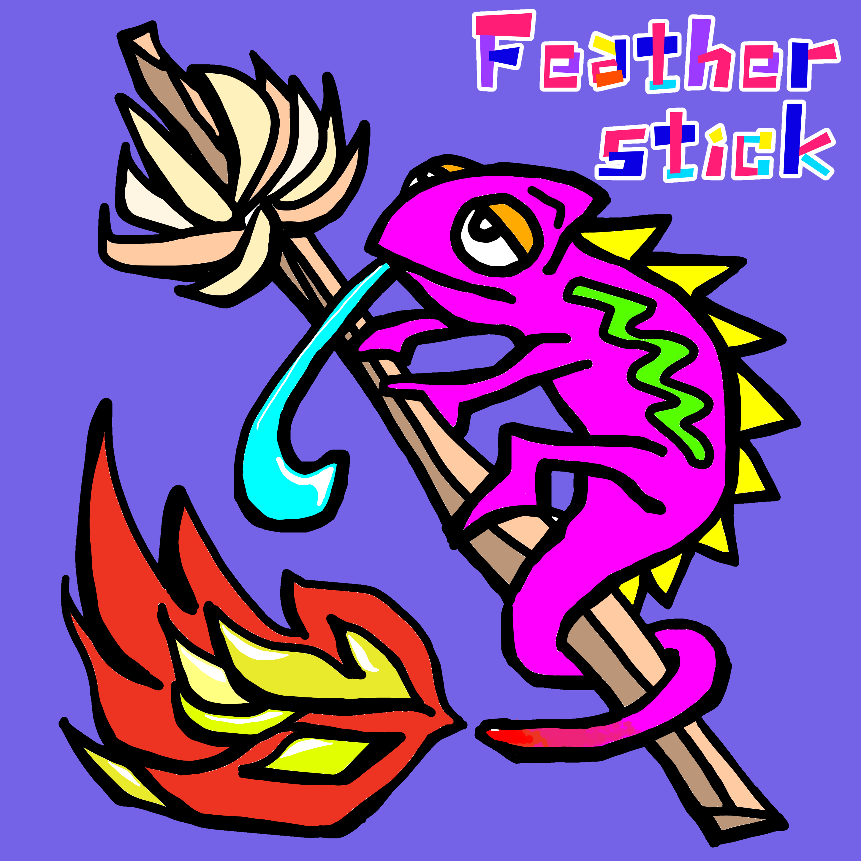 【Feather stick】フェザースティック　カメレオンのロゴ完成しました！！！