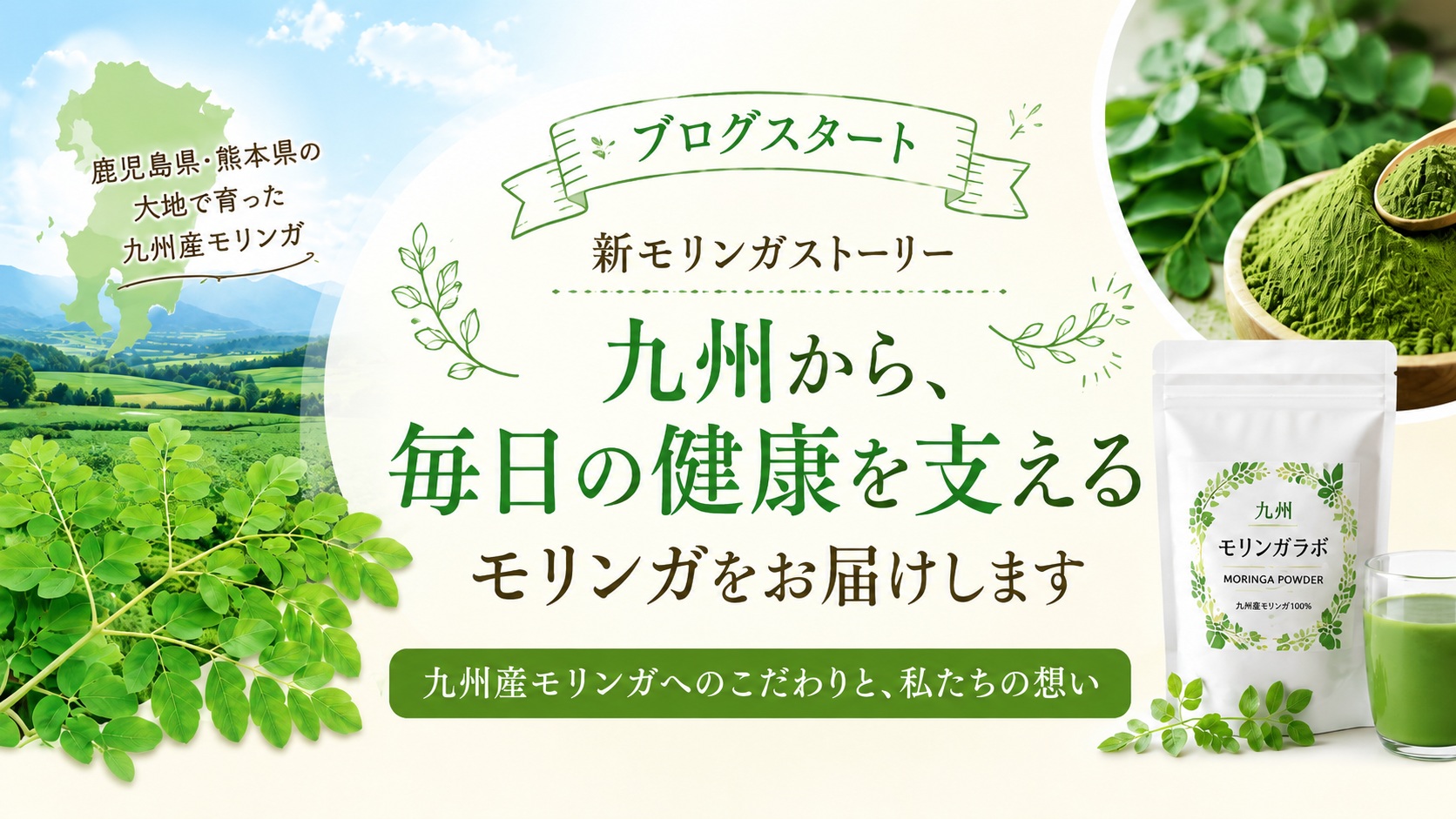 【はじめまして】九州モリンガラボがオープンしました！私たちがモリンガをお届けする理由