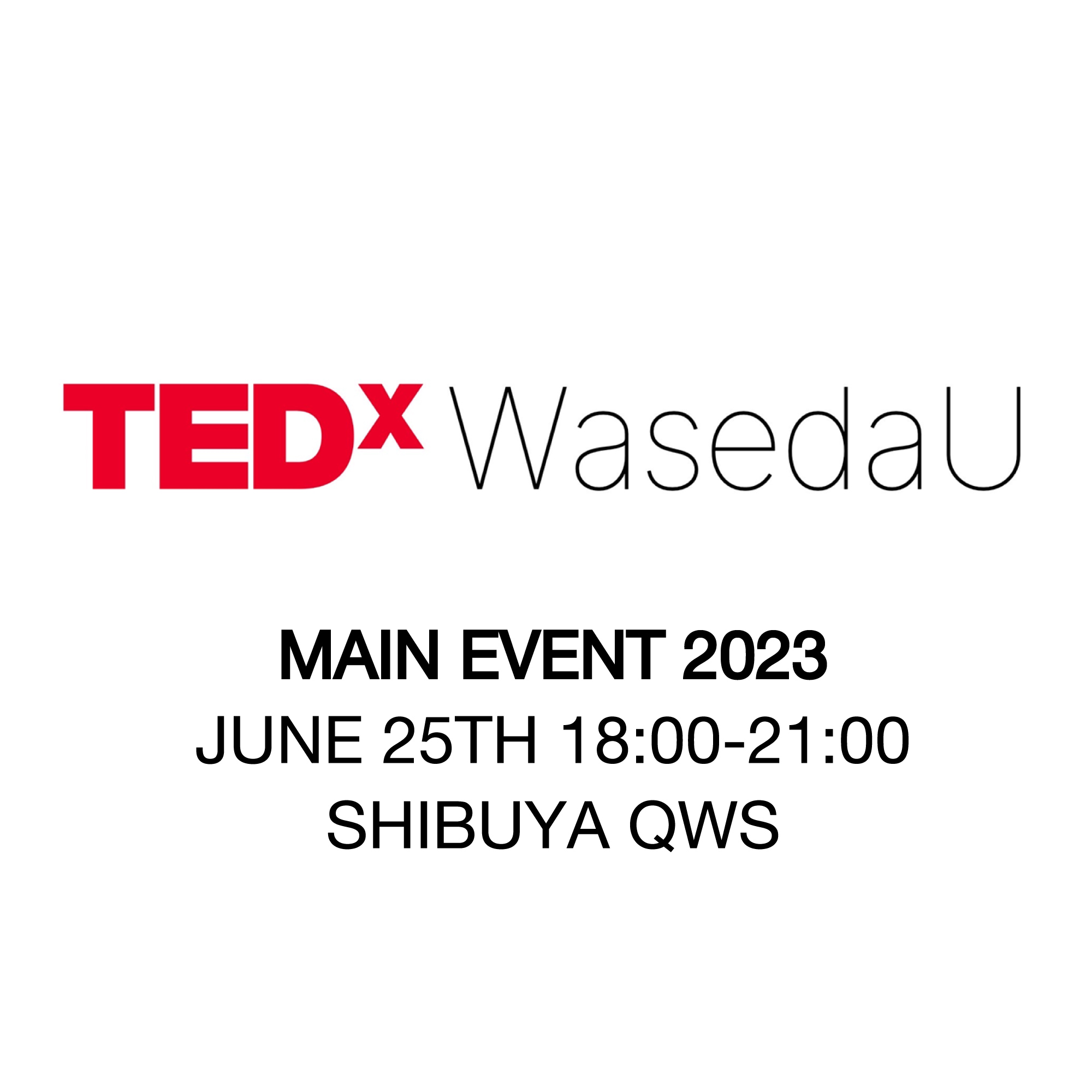 We will join to TEDxWasedaU on June 25
