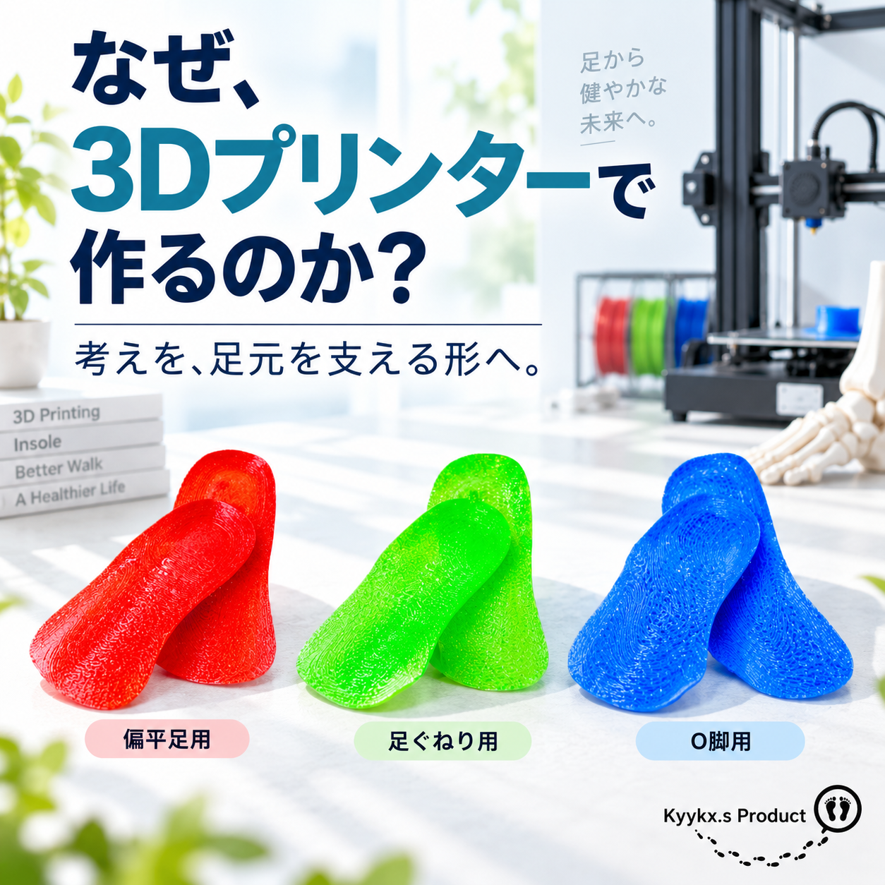 なぜ3Dプリンターでインソールを作るのか？義肢装具士が10年以上かけて形にした足元への想い