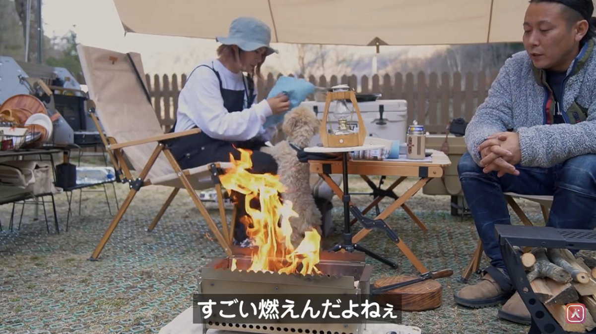 脱サラさいとう夫婦さんのYouTubeで1050WORKSの焚き火台を紹介していただきました♪