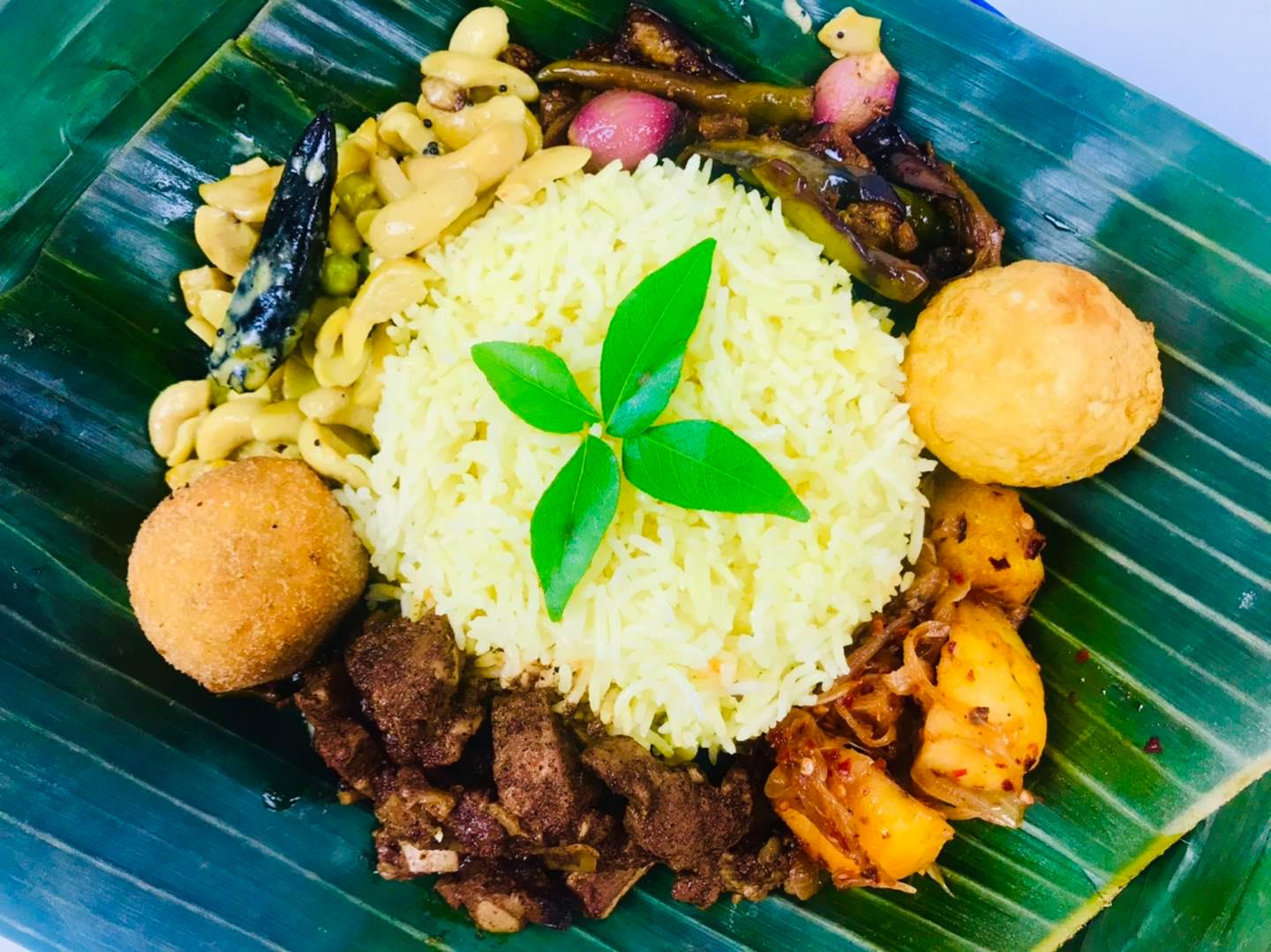 バナナリーフ巻き　スリランカ料理　Ceylon Foods Japan