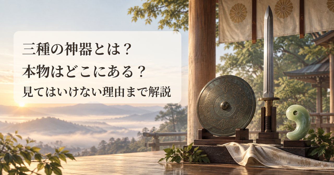 三種の神器とは？本物はどこにある？見てはいけない理由まで解説
