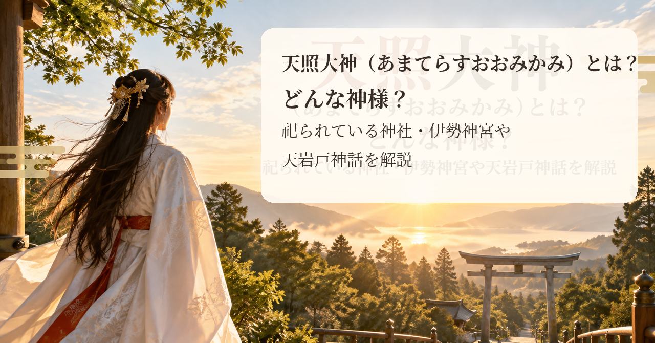 天照大神（あまてらすおおみかみ）とは？どんな神様？祀られている神社・伊勢神宮や天岩戸神話を解説