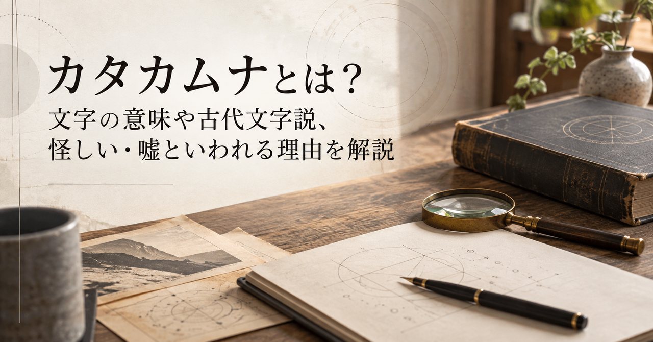 カタカムナとは？文字の意味や古代文字説、怪しい・嘘といわれる理由を解説