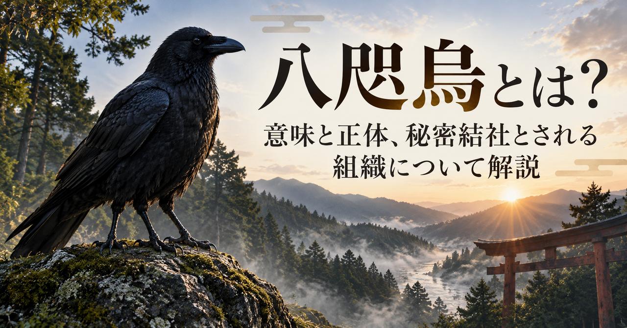 八咫烏とは？意味と正体、秘密結社とされる組織について解説