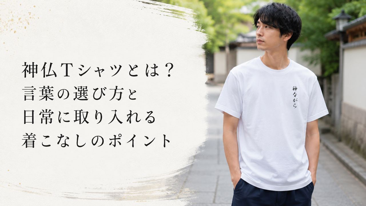 神仏Tシャツとは?言葉の選び方と日常に取り入れる着こなしのポイント