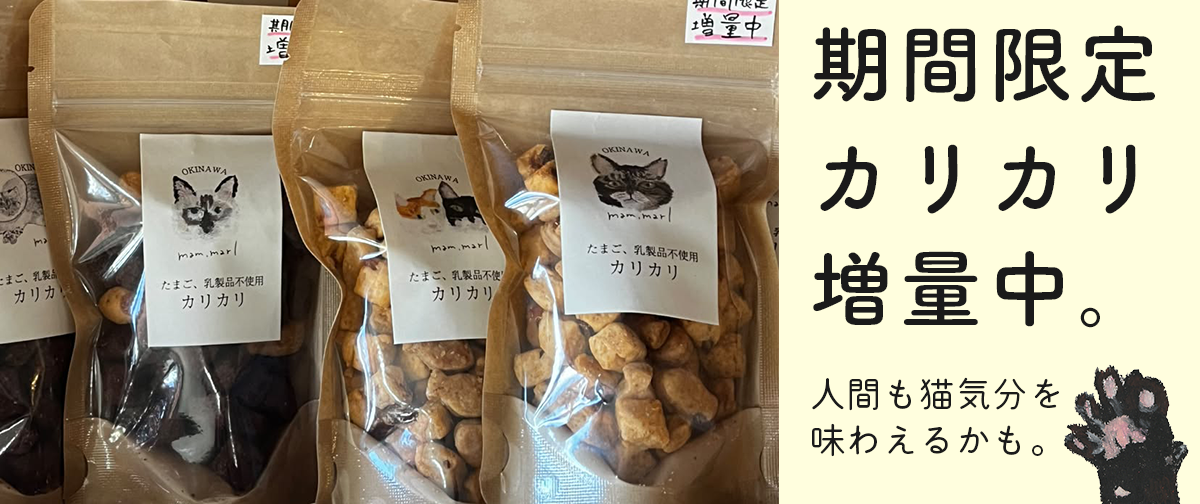期間限定!カリカリ増量中のお知らせ。