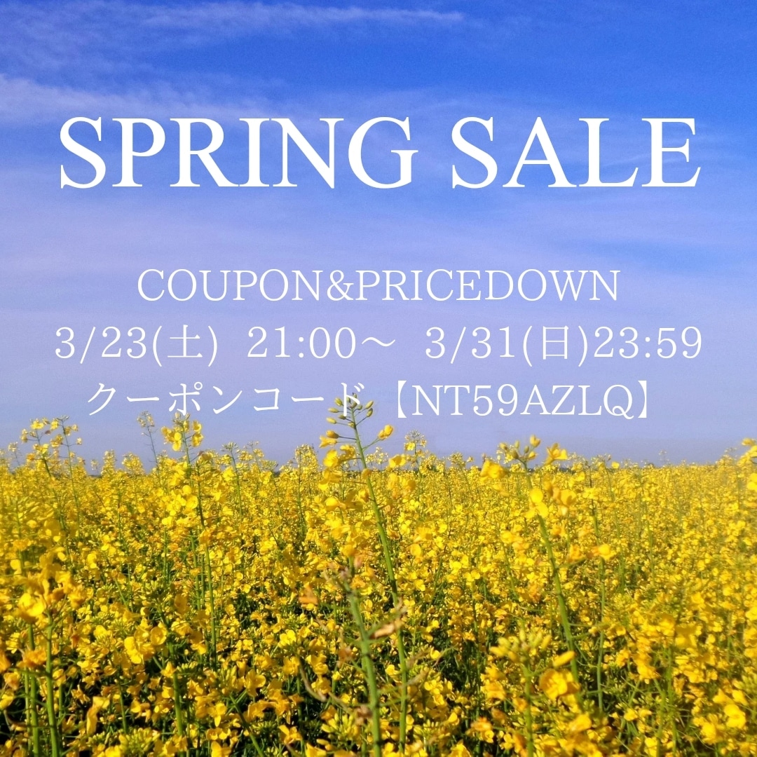 SPRING SALE !!10%OFFCOUPON&PRICEDOWN
