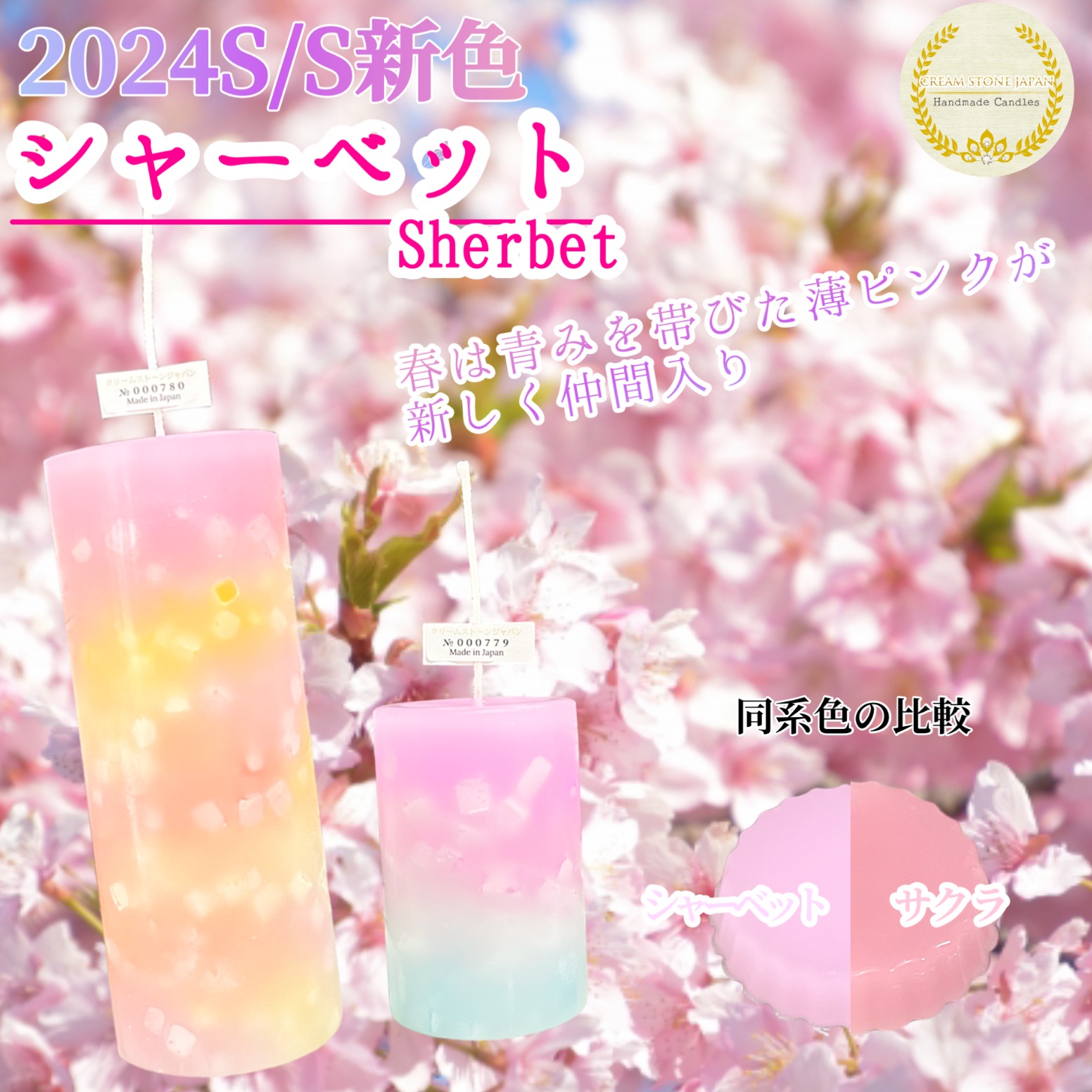 2024春夏の新色「シャーベット」発売