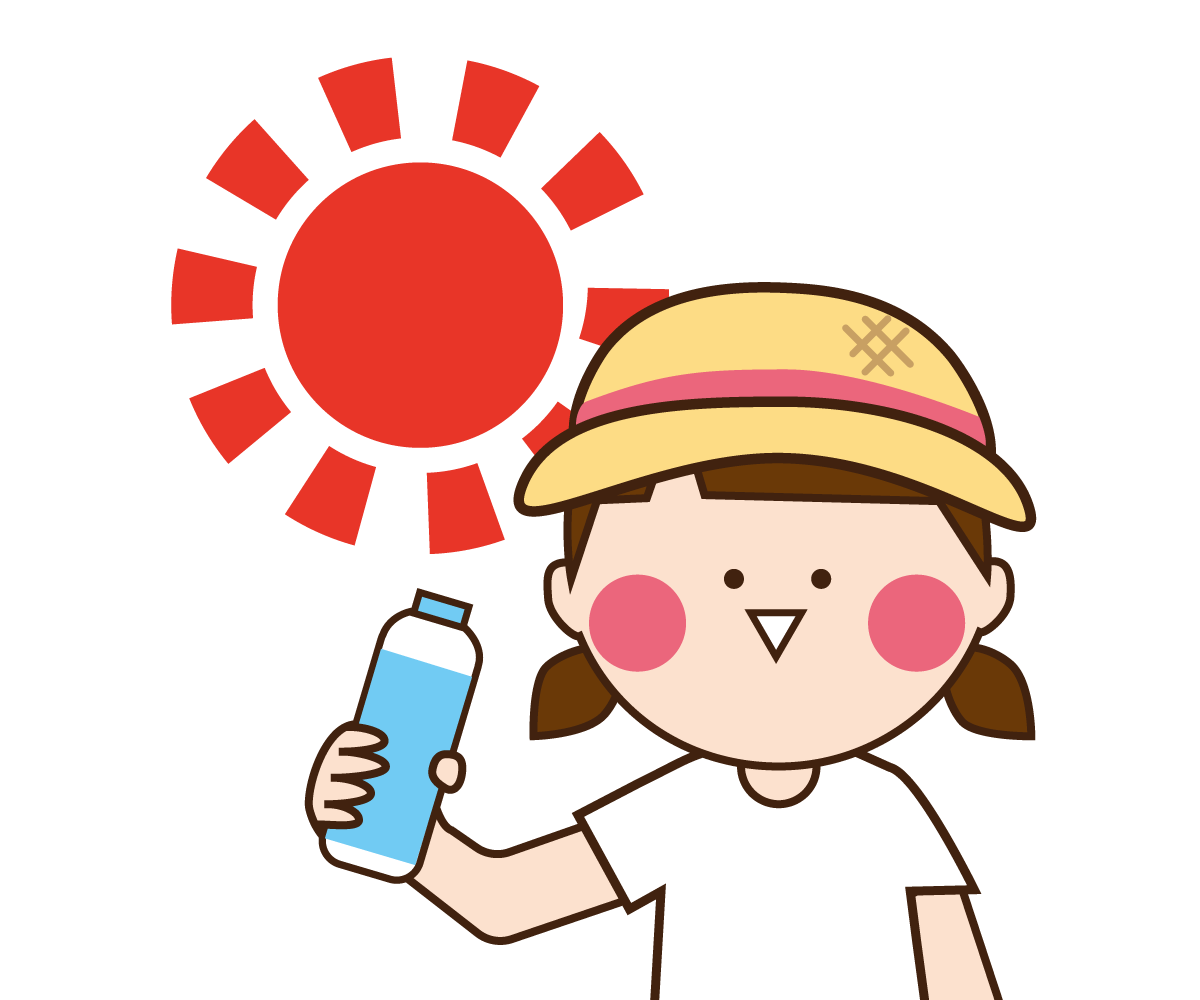 熱中症対策のイラストを追加しました！
