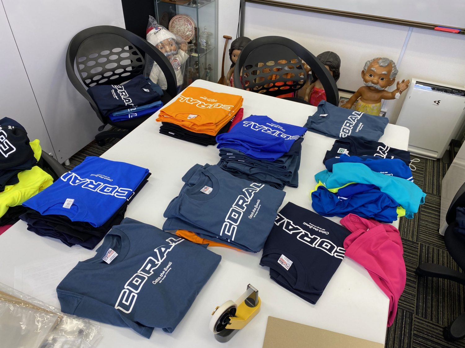 数年ぶりにコーラルTシャツ作りました。