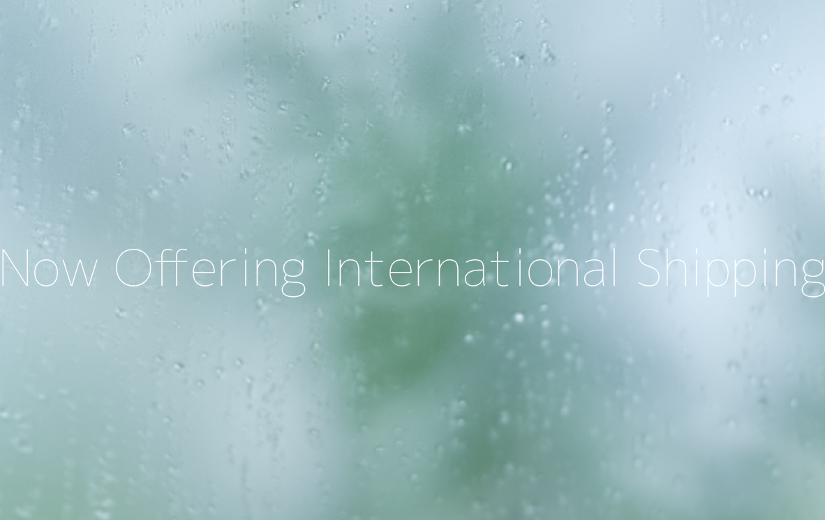 Now Offering International Shipping