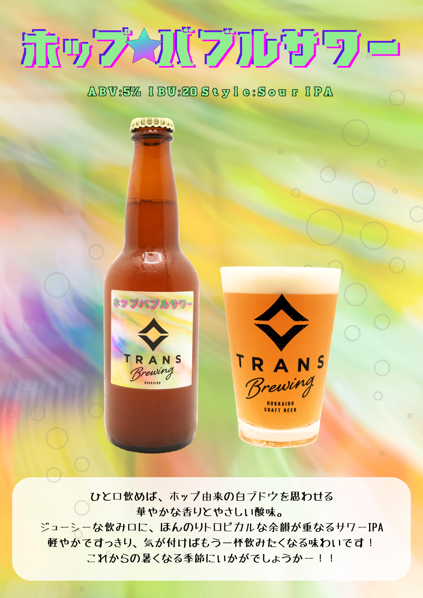 新製品リリース!《ホップバブルサワー》