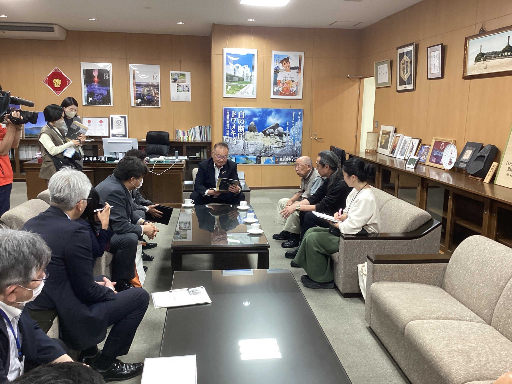 石巻市長へ報告にいきました！