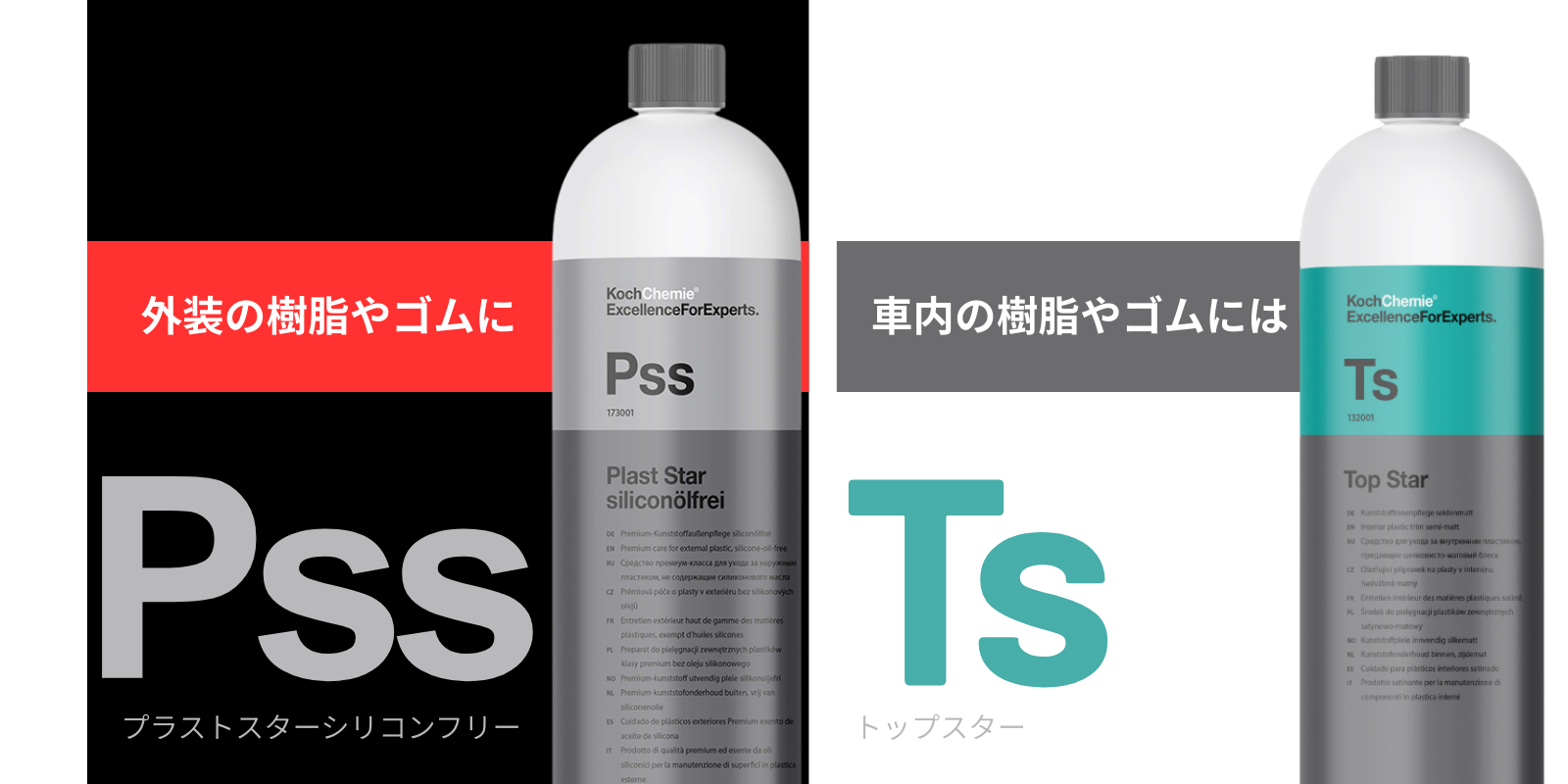 車内のプラスチックやゴムの保護剤はTs！