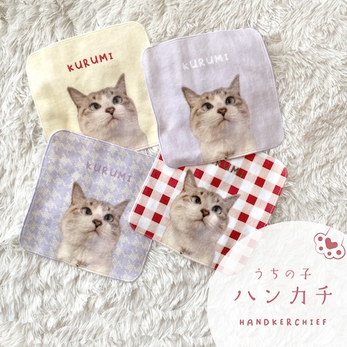 カラバリが嬉しいオリジナルハンカチ♪