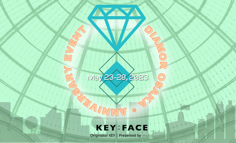 KEY:FACE 日本発売1周年アニバーサリー ディアモール大阪 ポップアップストア